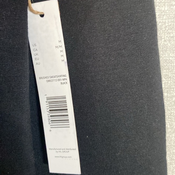 NWT Rae Dunn Black Brushed Sweatshirt "Drink Up Witches" & Matching Fuzzy Socks - Picture 4 of 9